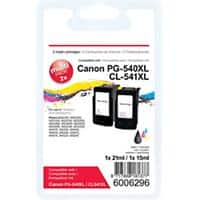 Office Depot PG-540XL / CL-541XL compatibele Canon inktcartridge zwart, cyaan, magenta geel multipak 2 stuks