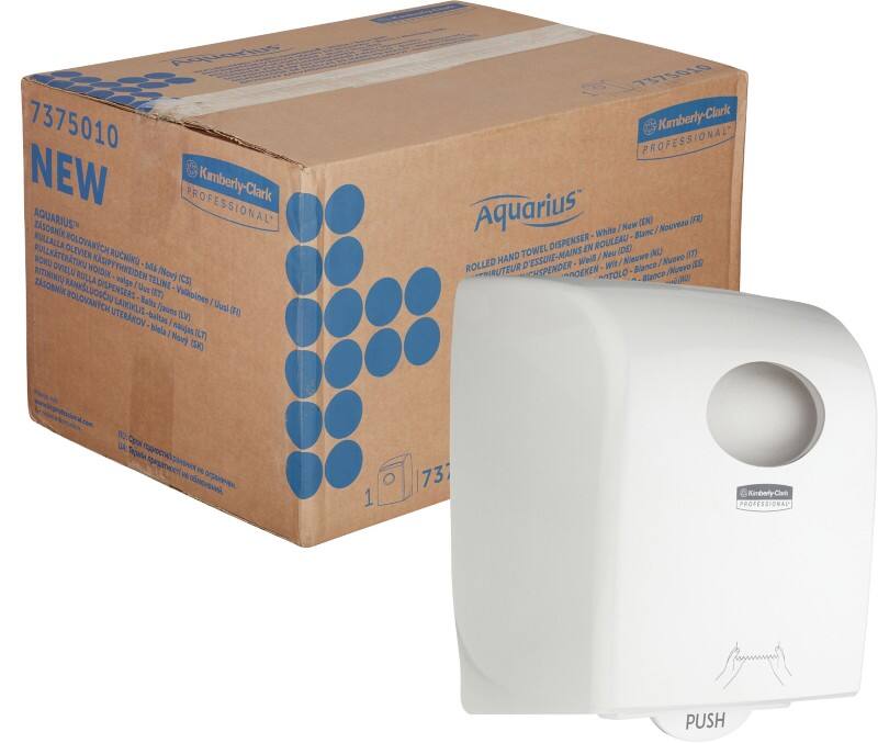 AQUARIUS handdoekdispenser 7375 kunststof wit wandmontage