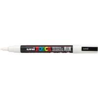 POSCA PC-3M Uniball  Lakmarker 1.5 mm Wit