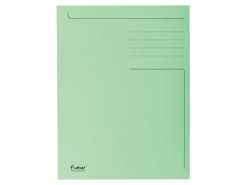 Exacompta 3-flap map Folio Groen Karton 24 x 35 cm