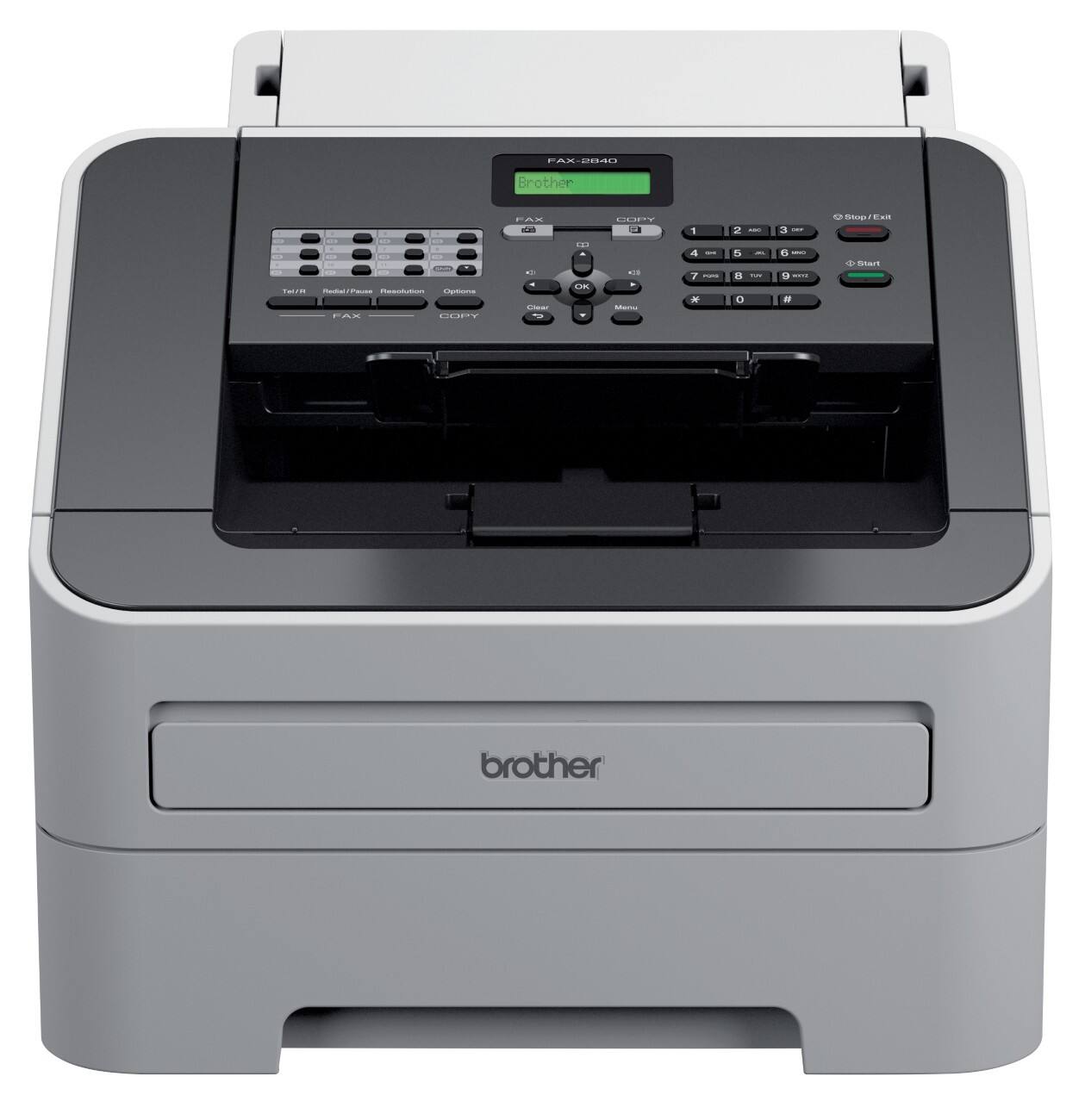 Brother Laserfax 2840 Grijs, zwart