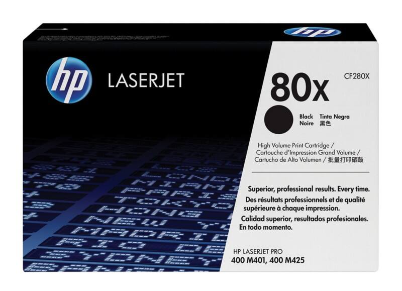 HP 80X originele tonercartridge CF280X zwart