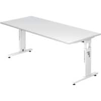 Hammerbacher Bureau VOS19/W/W Wit 1.800 x 800 x 650 mm