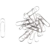 Viking Paperclips Rond 30 mm Zilver Metaal, zink 100 Stuks