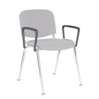 Niceday Armsteunen conferentiestoelen ISO Zwart 2 Stuks