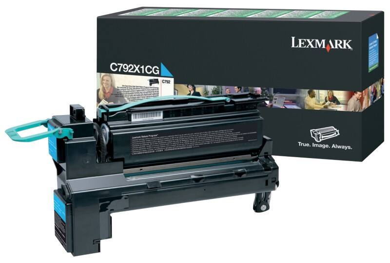 Lexmark Origineel Tonercartridge C792X1CG Cyaan