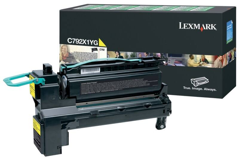 Lexmark Origineel Tonercartridge C792X1YG Geel