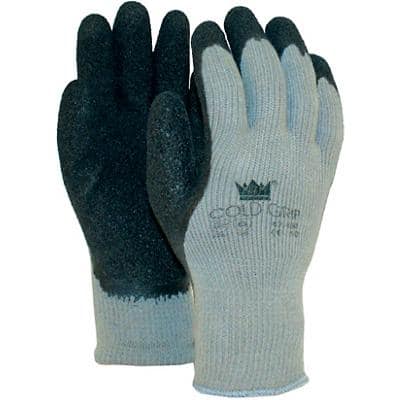 M-Safe Handschoenen Coldgrip Latex Maat M Zwart, grijs 2 Stuks