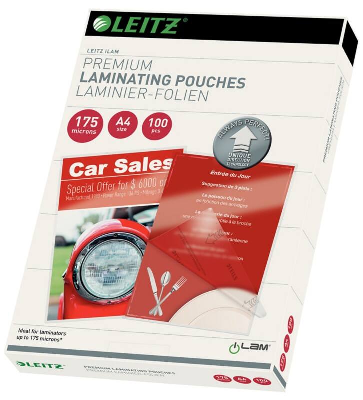 Leitz iLAM Premium Lamineerhoezen A4 Glanzend 175 micron (2 x 175) Transparant 100 Stuks