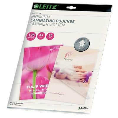 Leitz Premium iLam Lamineerhoes A4 Glanzend 2 x 125 (250) Micron Transparant 25 Stuks