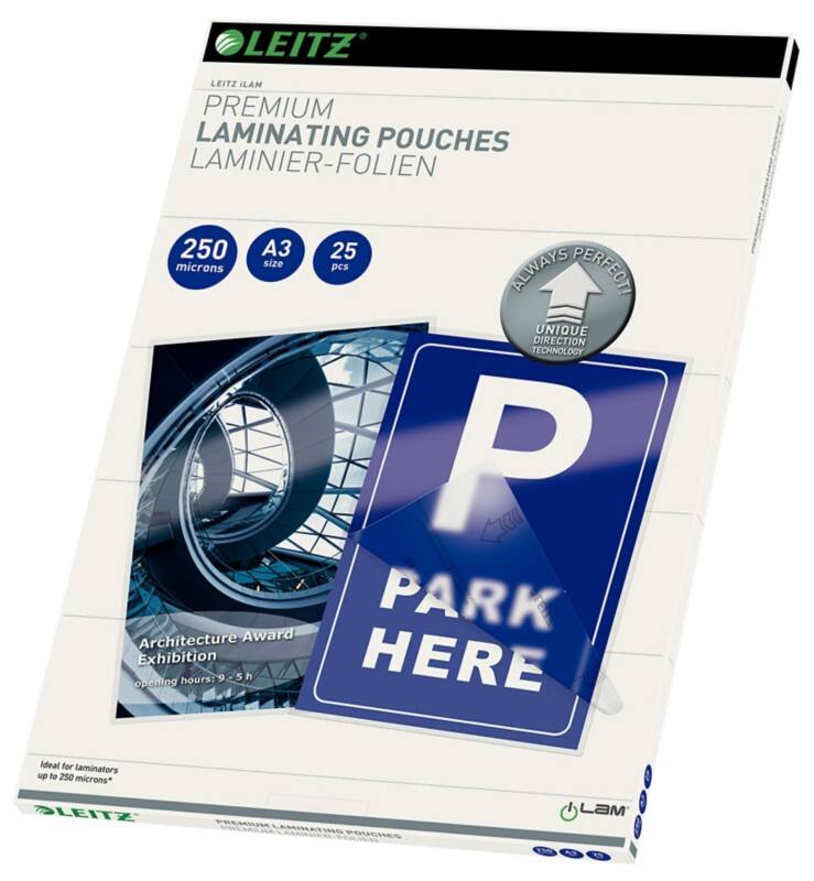 Leitz iLAM Premium Lamineerhoezen A3 Glanzend 250 micron (2 x 250) Transparant 25 Stuks
