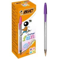 BIC Cristal Fun balpen kleurenassortiment breed 0,6 mm 20 stuks