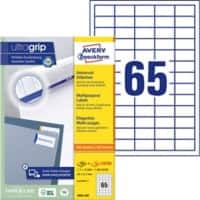 Avery Etiketten 3666-200 Klevend A4 Wit 38 x 21,2 mm 200 Vellen à 65 Etiketten