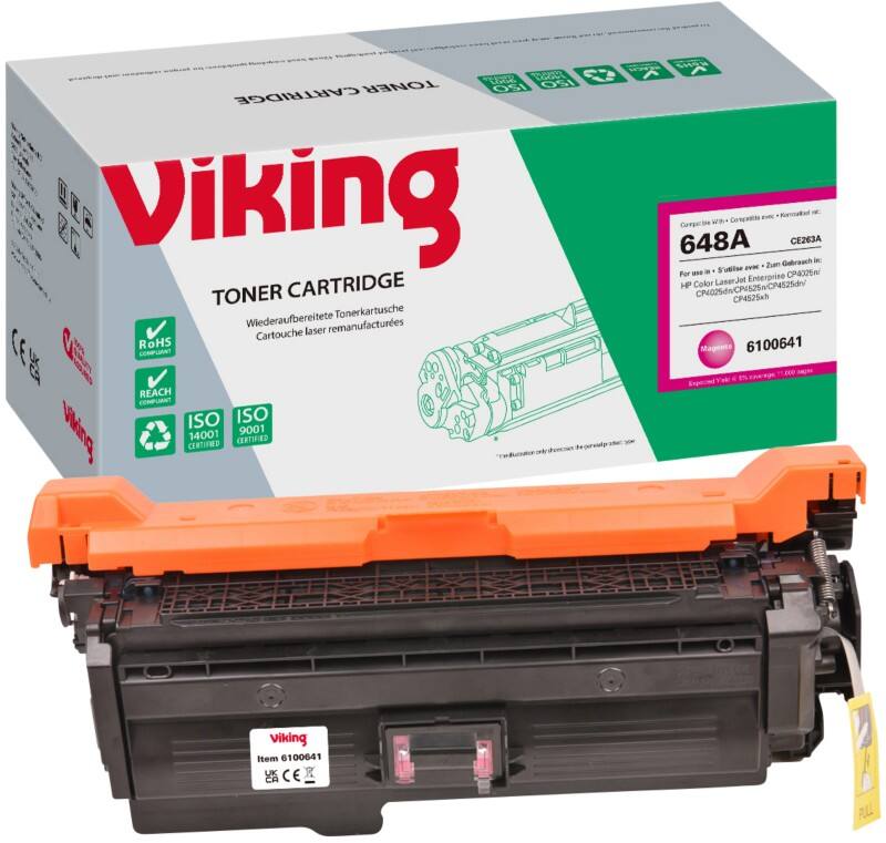 Viking 648A compatibele HP tonercartridge CE263A magenta