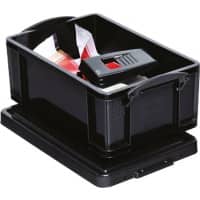 Really Useful Box Opbergdoos 9 l Zwart 25,5 x 39,5 x 15,5 cm
