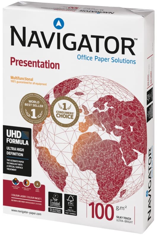 Navigator Presentation A3 Kopieerpapier 100 g/m² Glad Wit 500 Vellen