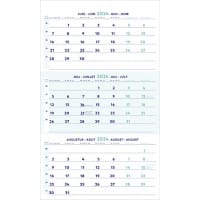 Brepols Driemaandskalender 2023 3 Maanden per pagina Papier Wit Duits, Frans, Italiaans, Engels