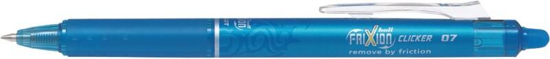 Pilot FriXion Clicker Intrekbaar Rollerballpen Blauw 0,35 mm Medium Kegelvormig Navulbaar