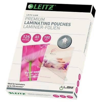 Leitz iLAM Premium Lamineerhoezen A5 Glanzend 125 micron (2 x 125) Transparant 100 Stuks