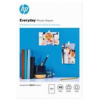 HP Everyday Inkjet fotopapier 10 x 15 cm Glanzend 200 gram 10 x 15 cm Wit 100 vellen