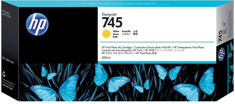 HP 745 Origineel Inktcartridge F9K02A Geel