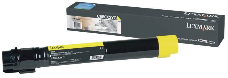Lexmark Origineel Tonercartridge C950X2YG Geel