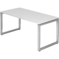 Hammerbacher R Series VRS Hoogteverstelbaar Bureau Rechthoekig Wit Wang 1.600 (B) x 800 (D) x 850 (H) mm Spaanplaat, Staal