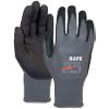 M-Safe Handschoenen Microfoam Nitril Maat L Zwart, grijs 1 Paar à 2 Handschoenen