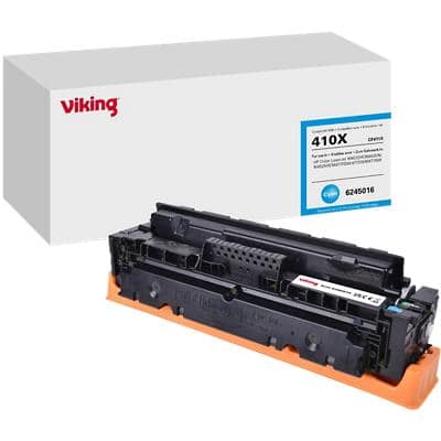 Viking 410X compatibele HP tonercartridge CF411X cyaan