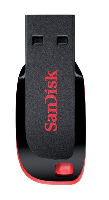 SanDisk USB 2.0 USB-stick Cruzer Blade 32 GB Zwart, rood