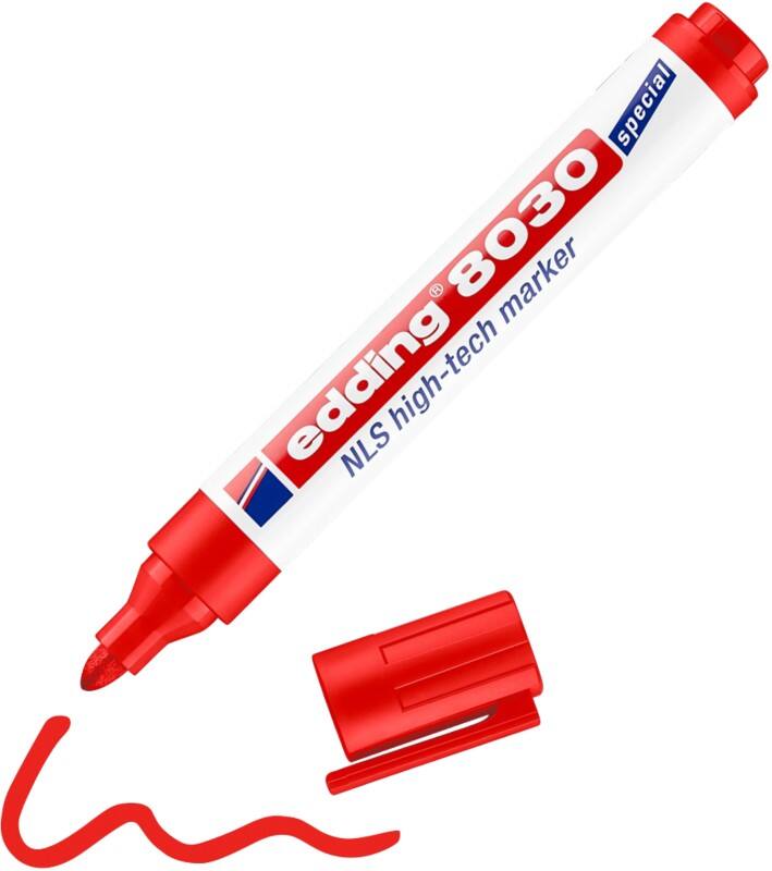 edding 8030 Permanent Permanentmarker Rood Fijn Ronde punt 3 mm