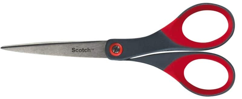 Scotch Precision Geschikt voor linkshandigen Schaar 180 mm RVS (Roestvrij staal) Grijs, rood