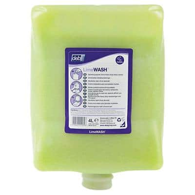 Deb Lime Wash Handzeep navulling Vloeibaar Limoen Groen LIM4LTR 4 L