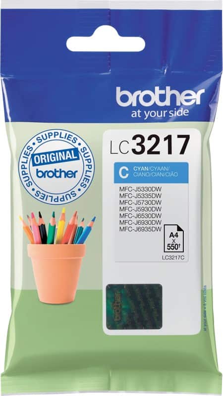 Brother LC3217C Origineel Inktcartridge Cyaan