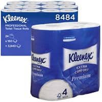 Kleenex Standard Toiletpapier 4-laags 8484CASE 24 Rollen à 160 Vellen