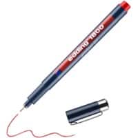 edding 1800 Fineliner Extra Fijn Ronde punt 0,25 mm Rood Navulbaar Watervast