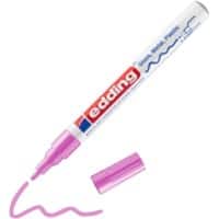 edding 751 Permanent Lakmarker Roze Fijn Ronde punt 1 - 2 mm  Waterbestendig