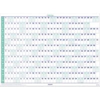 Brepols Jaarplanner 2026 1 Jaar per pagina Duits, Engels, Frans, Nederlands 59 (B) x 0,1 (D) x 82 (H) cm Blauw