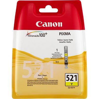 Canon CLI-521Y Origineel Inktcartridge 2936B008 Geel