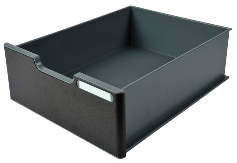 Exacompta ECOBlack Ladekastje A4+ Kunststof Donkergrijs 28,5 x 34,5 x 11 cm