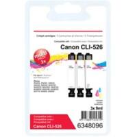 Viking CLI-526 compatibele Canon inktcartridge cyaan, magenta, geel multipak 3 stuks
