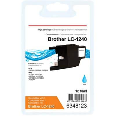 Office Depot Compatibel Brother LC1240C Inktcartridge Cyaan