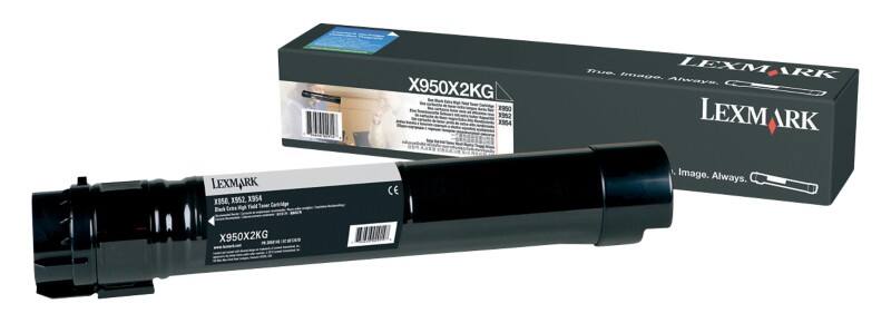 Lexmark Origineel Tonercartridge X950X2KG Zwart