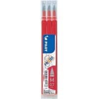 Pilot FriXion Ball/Clicker Refill Penvulling 0.4 mm Rood 3 Stuks