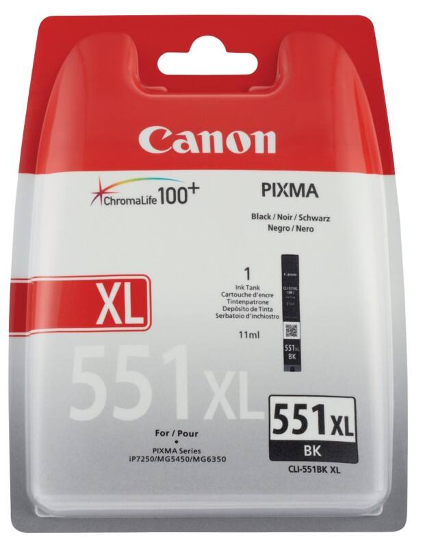 Canon CLI-551BK XL Origineel Inktcartridge Zwart