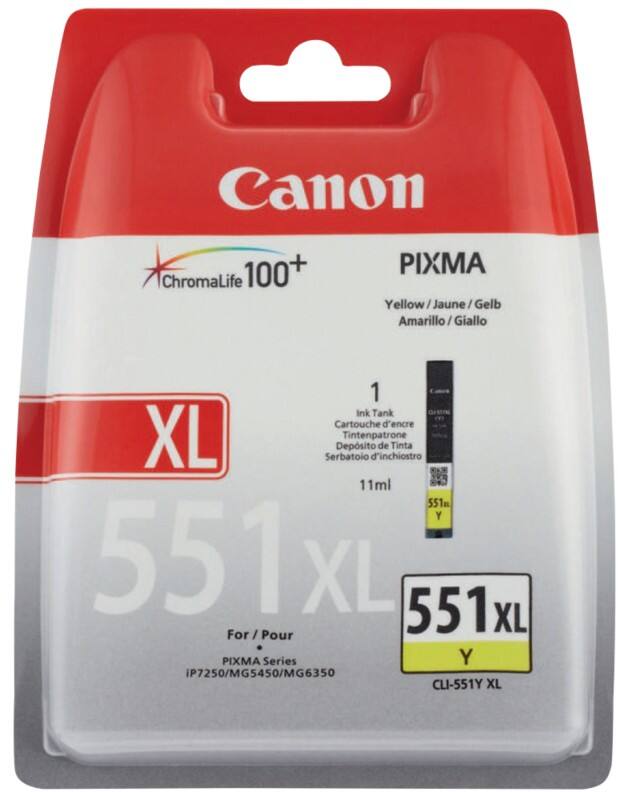 Canon CLI-551YXL Origineel Inktcartridge Geel