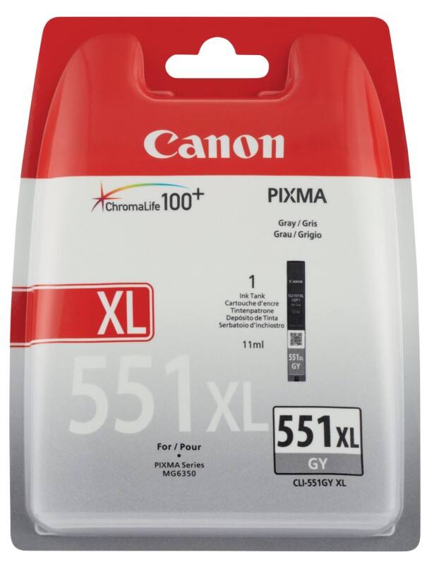 Canon CLI-551GY XL Origineel Inktcartridge Grijs