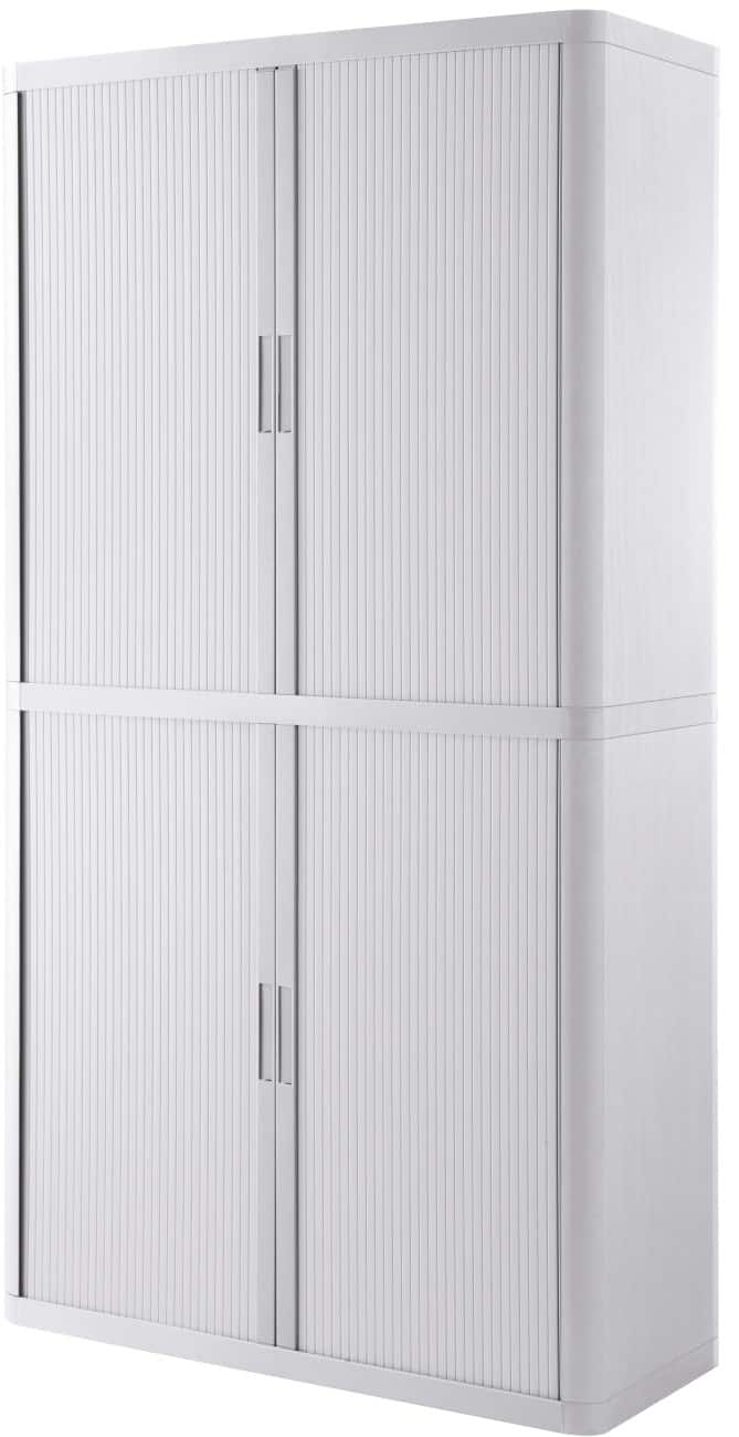 Paperflow Kast Metaal, PP (Polypropeen), PS (Polystyreen) 4 Planken Afsluitbaar 1,100 x 415 x 2,040 mm Wit