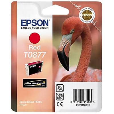 Epson T0877 Origineel Inktcartridge C13T08774010 Rood