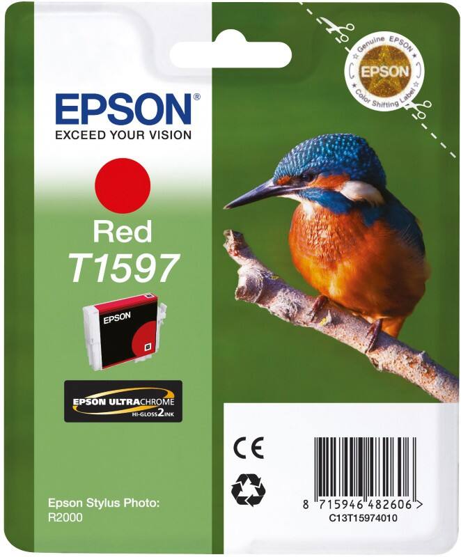 Epson T1597 Origineel Inktcartridge C13T15974010 Rood